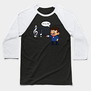 Funny Video Game Inspired Music Teacher Baseball T-Shirt